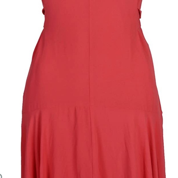 NWT Pink Tie-Front Flattering Midi Dress - Picture 4 of 7